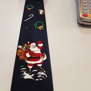 New, self-tie Christmas long tie